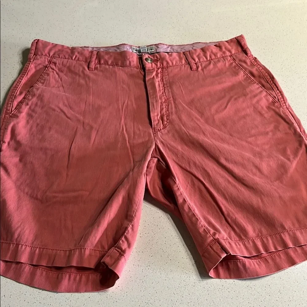 Peter Millar Pink Stretch Flat Front Shorts Size 34